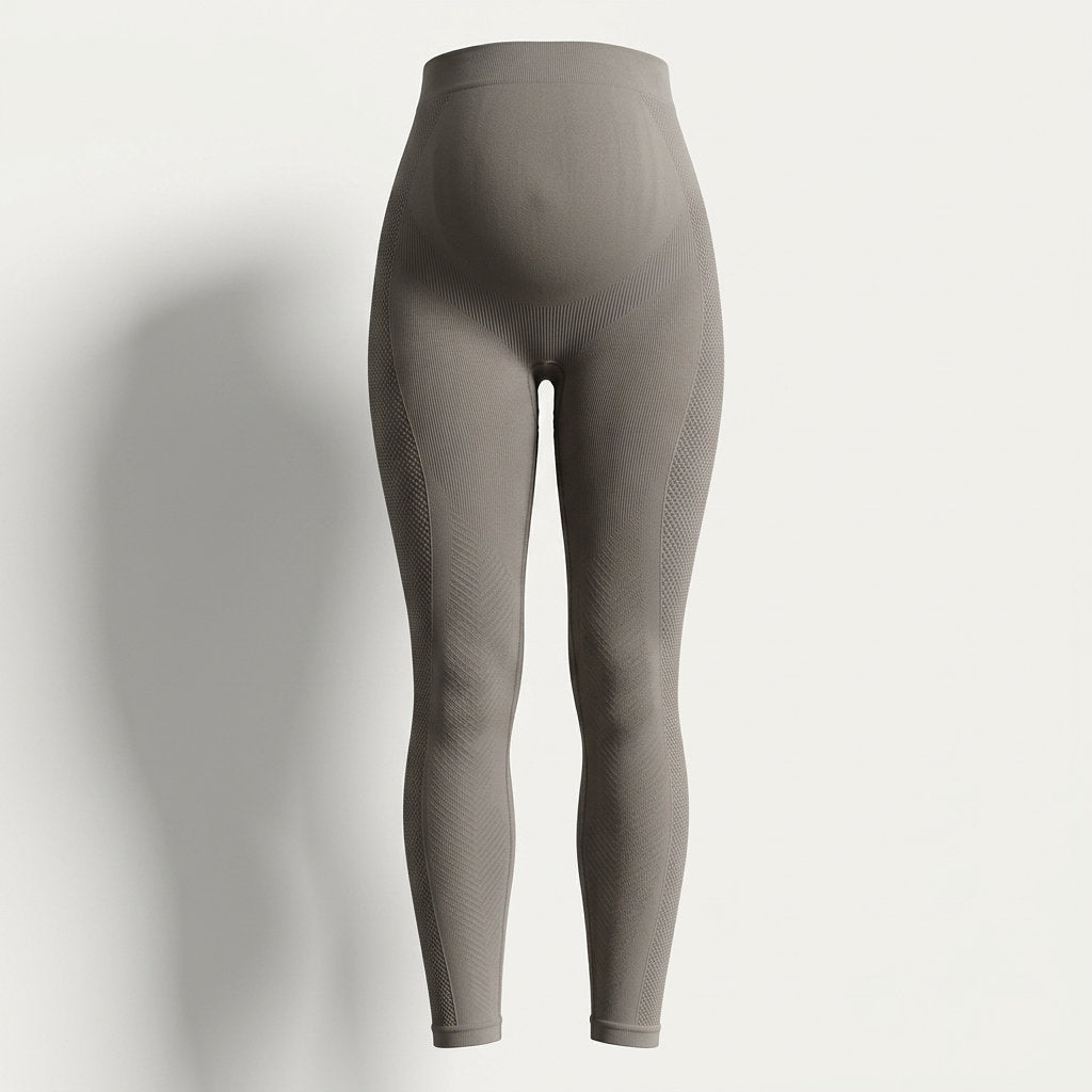 Legging Évolution - Grossesse & Post-Partum - Maman Prime - Gris Brume / S : 34 – 36